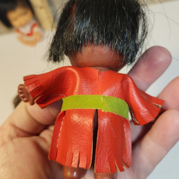 Vintage Hong Kong Moody Cutie Vinyl Dolls Set of 3 Crying Grumpy Pouting 3.5in - Picture 6 of 7